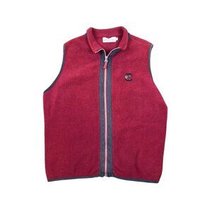 Women's USC University of South Carolina Gamecocks Fleece Vest Size LARGE Garnet